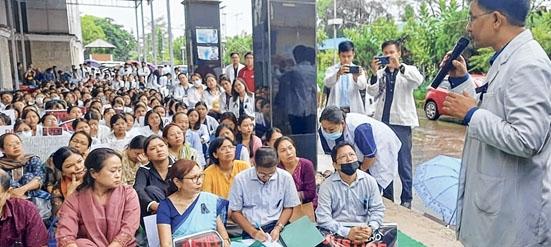 Docs protest rape and murder of medical student, OPD closed