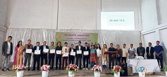 Students' induction and counselling programme organised at Tamenglong College