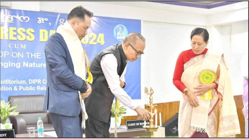 State Journalist Award conferred to Poknapham staffer Premchand