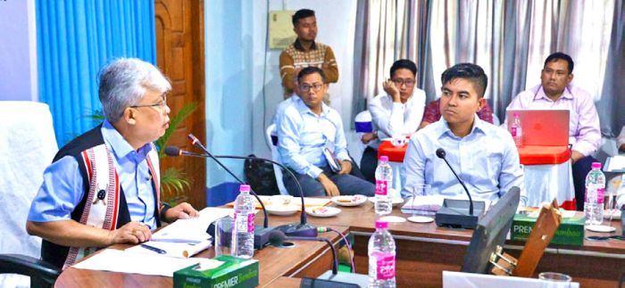 DISHA meeting reviews status of projects in Imphal West