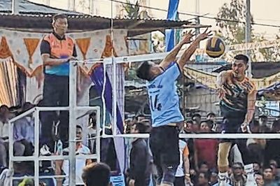 YMDO vs MPSC in 1st Kh Ranjana Memorial Invitation Men's Volleyball Tournament
