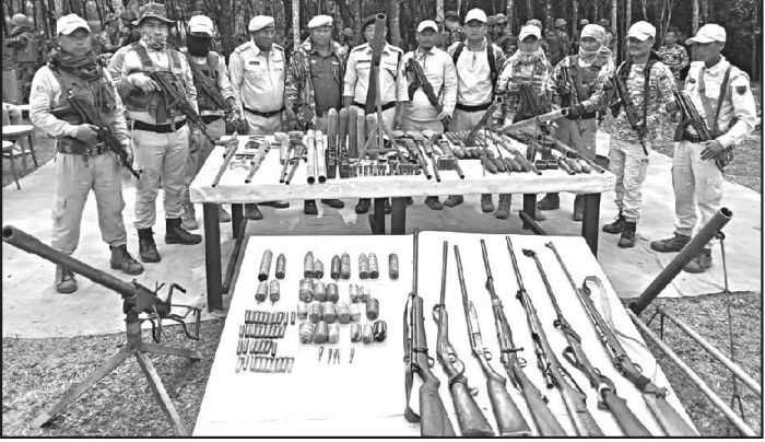 42 weapons surrendered, others recovered