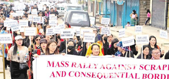 Over 10K rally in Ukhrul against scrapping of FMR, border fencing