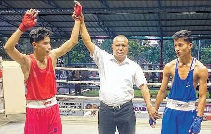 Imphal West District Boxing Championship : Huidrom Rishi wins Elite Men's 50 kg category title