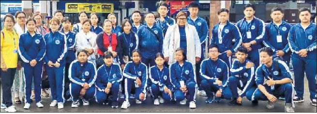 State team leave Imphal for Sub Junior and Junior Powerlifting Nationals