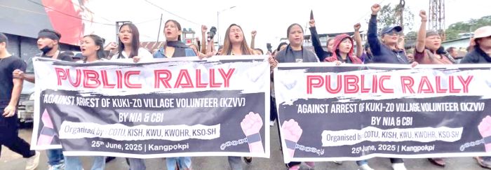 Kangpokpi rally protests selective arrests