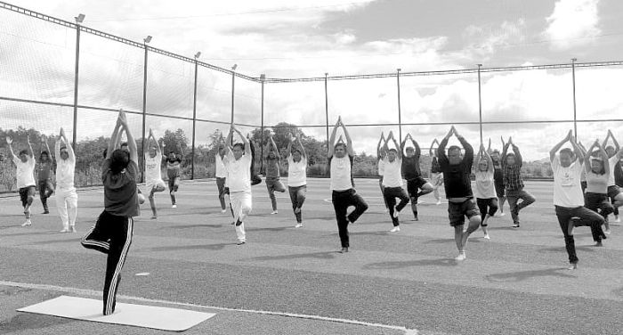 BJP Ukhrul celebrates Intl Yoga Day