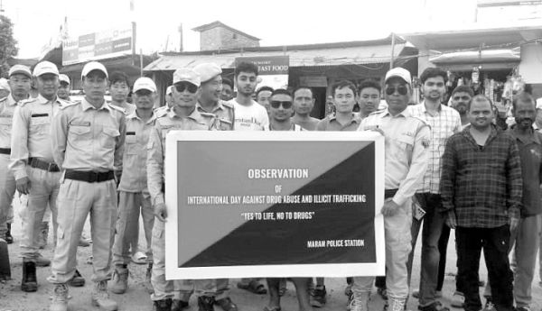 District police observe anti-drug, trafficking day
