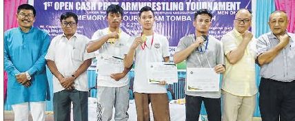 1st Cash Prize Open Armwrestling Tournament concludes