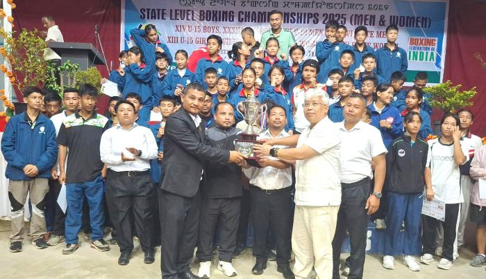 Imphal East crowned team champions of State Boxing C'ships