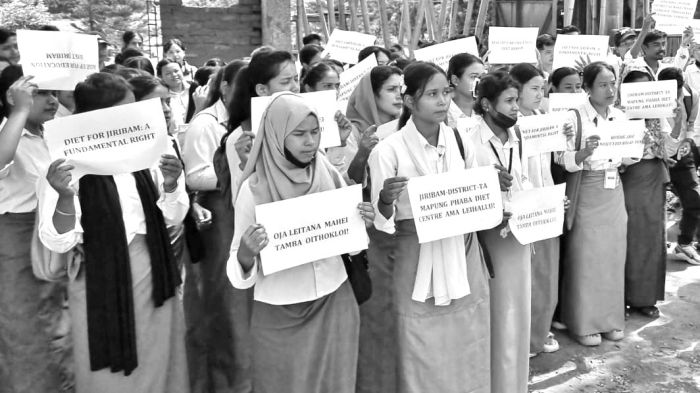 Students demand DIET centre in Jiribam