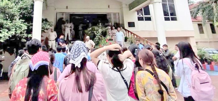 MU tense after male teachers body search female students