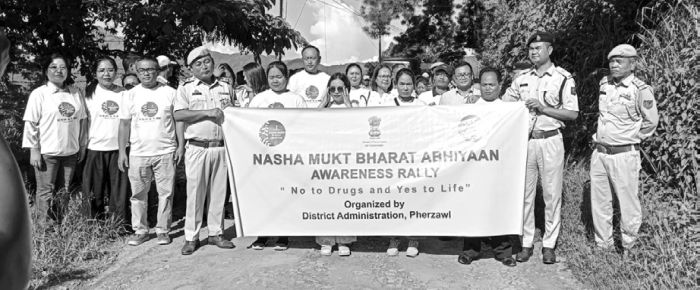 Anti-drug rally organised in Pherzawl