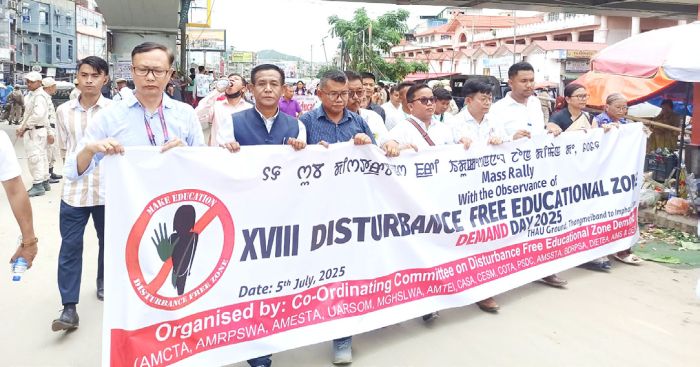 Rally demands disturbance-free education zone