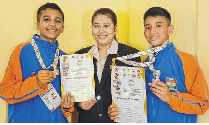 Thiyam Sinthoiba clinches two medals at South Asian Karate Championship