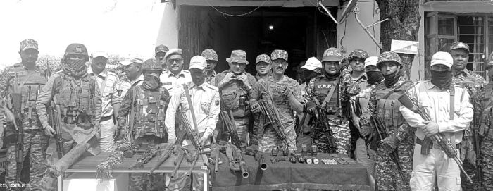 Seven UGs netted; arms, explosives recovered