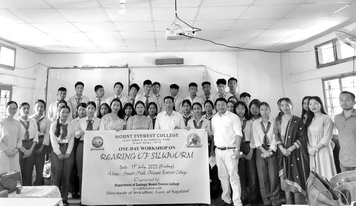 College hosts workshop on silkworm rearing