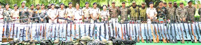 90 weapons, over 700 rounds of ammo recovered from five valley districts