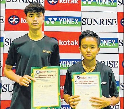 Ng Rishav-K Gunjan pair settle for third place, MSBA greets