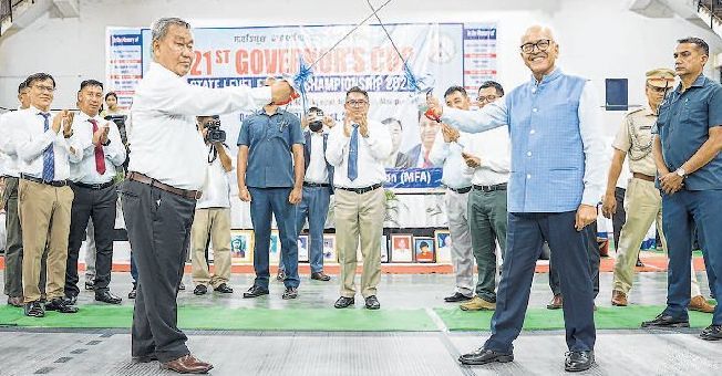 AK Bhalla opens 21st Governor Cup State Level Fencing Championship