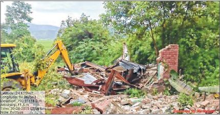 Forest Department continues eviction drive at Gwarok Reserved Forest
