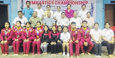 All Manipur Gymnastics Association fetes National championship achievers