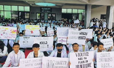 Suspending OPD, emergency, RIMS protest assault of doctor
