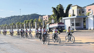 Massive Rotary Cyclothon in Imphal brings messages to eradicate Polio
