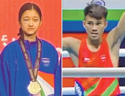 Gharluxmi wins Taekwondo bronze, Lanchenba in boxing semis