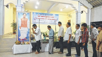 NEINASANG pay tribute to Hijam Irabot on 129th birth anniversary