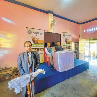Students sensitised on Sangai conservation