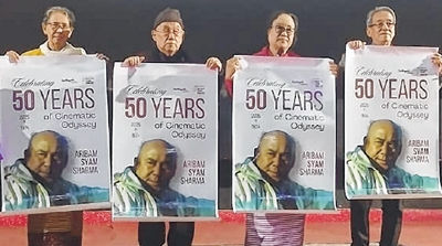 Poster to celebrate 50 years of Syam Sharma's cinematic odyssey unveiled
