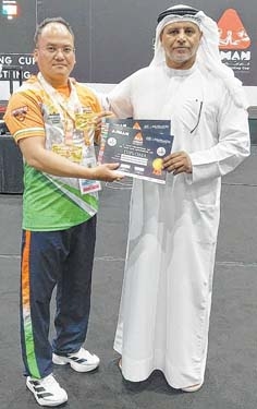 Chitreshwor wins double gold at 9th Asian Armwrestling Cup