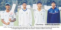>Cooch Behar Trophy Plate : Manipur overhaul Sikkim's bowling performance