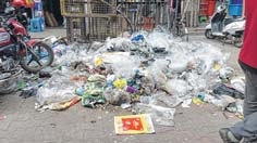 Garbage piles up at Imphal city