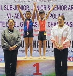 Ch Luchingbi strikes two gold as State Level Gymnastics Championship commences
