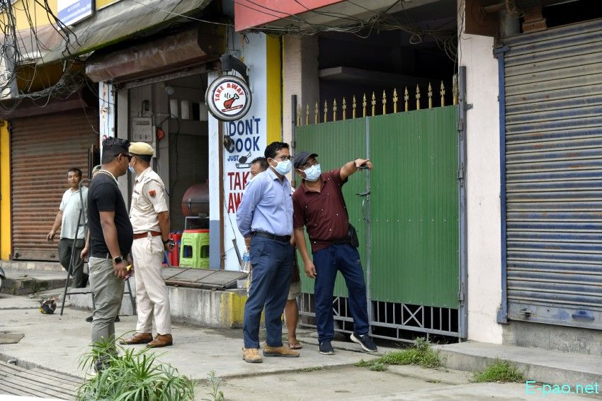 Encroachment eviction from Keishampat Junction to Malom along Tiddim road, Imphal :: 12th July 2025