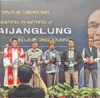 Memorial statue unveiled in honour of late Gaijanglung Kamei at Longmai