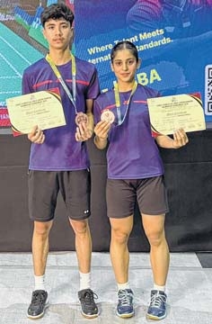 MSBA greets Ng Rishav-Skie Deep Kour on winning bronze