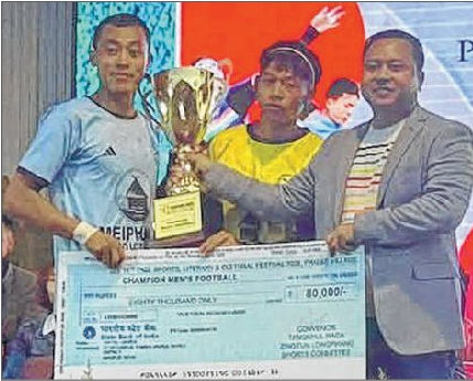 XI TNZL Sports Somdal overwhelm Teinem 3-0 to win men's football title