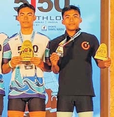 Athouba and Telheiba make 1-3 podium finish at Senior Triathlon Nationals