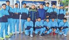 U-14 Boys NSG Volleyball team leave Imphal