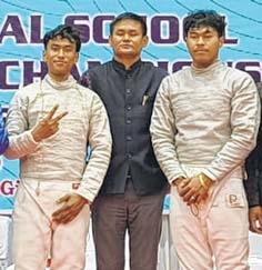 Manipur win gold, silver in fencing