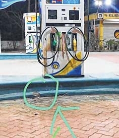 Blast at fuel pump