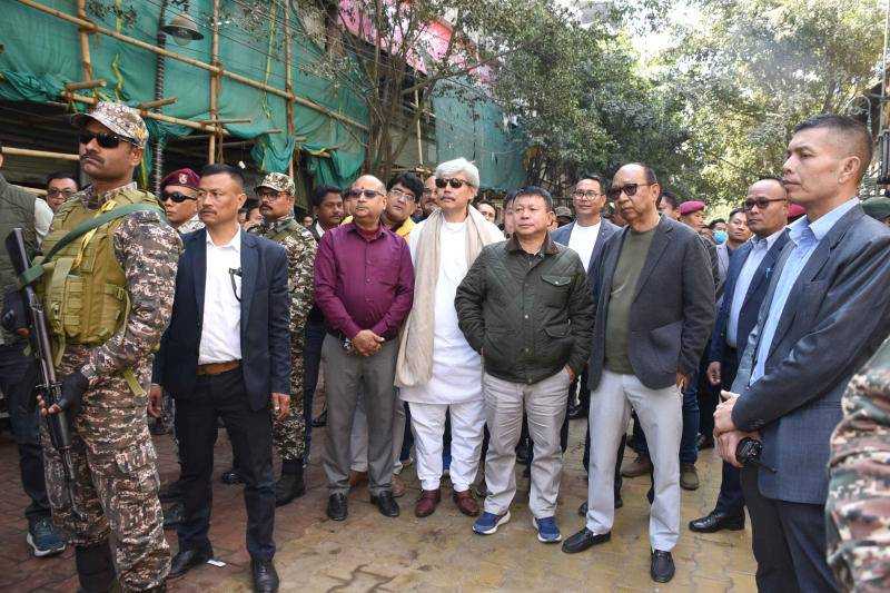 CM, MLAs inspect Thangal Keithel