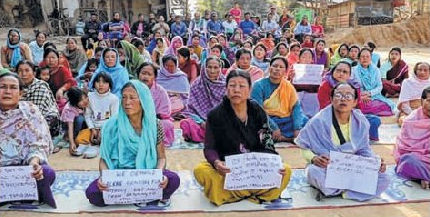 IDPs stage protest at Tangjeng over pending relief assistance