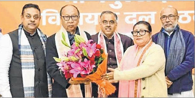 Khemchand named BJP Legislature Party leader to be in line for CM