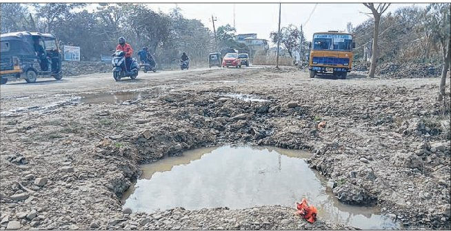 Negligence, haphazard works lay waste to Porompat DC Road