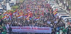 'Stop Proxy War' slogan reverberates across Imphal sky