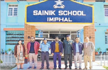 SAI Regional Director visits Sainik School Imphal